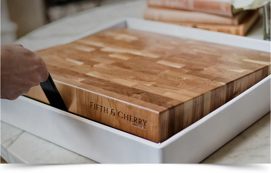 Handcrafted Small Teak Wood Cutting Board in Light Brown, 'Home Flavors